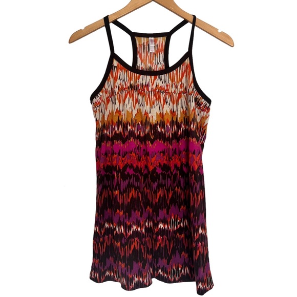 Xhilaration Size L Pink, Orange, Cream, Purple Abstract Cami - Picture 1 of 3